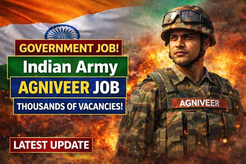 Indian Army Agniveer Recruitment 2026: Apply Online, Last Date, Eligibility, Full Details agni