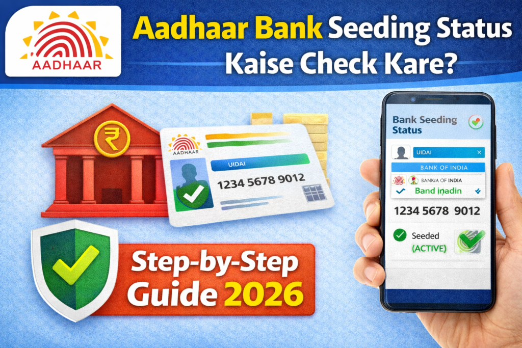 π Aadhaar Bank Seeding Status Kaise Check Kare β Complete Guide 2026 seeding